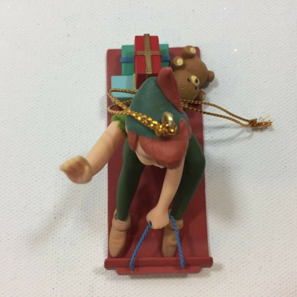 Vintage Groiler Disney Peter Pan Flying Christmas Ornament Holiday Neverland - Picture 6 of 10